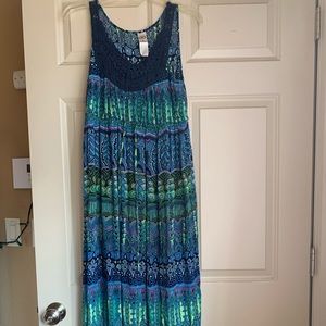 bila patterned maxi dress